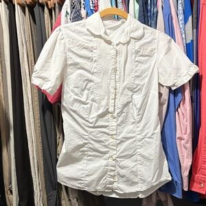 Elegant White Button Down Shirt for Women